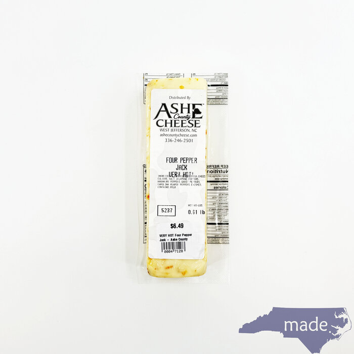 VERY HOT Four Pepper Jack - Ashe County Cheese