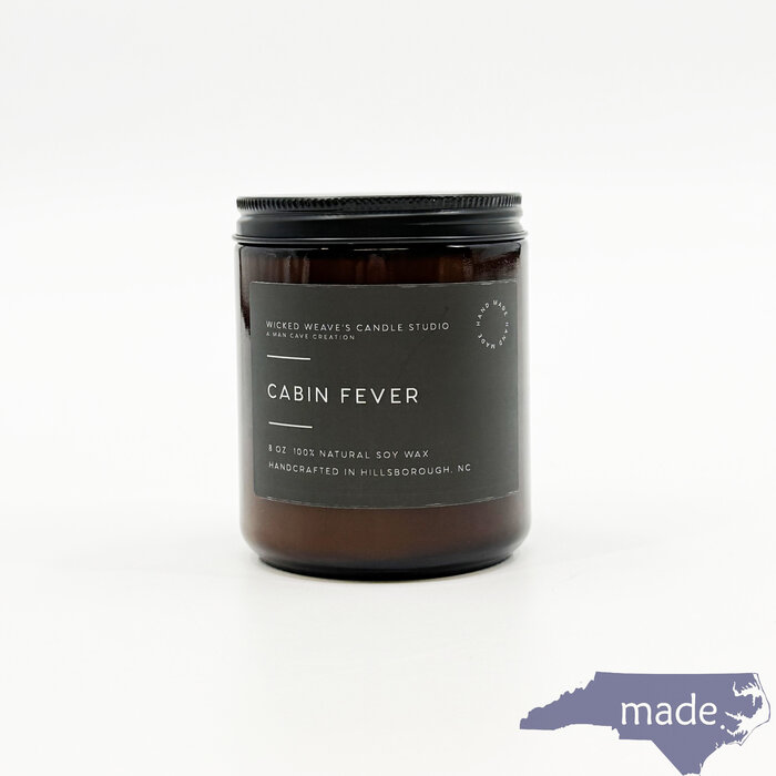 Cabin Fever Soy Wax Candle - Wicked Weave's Candle Studio