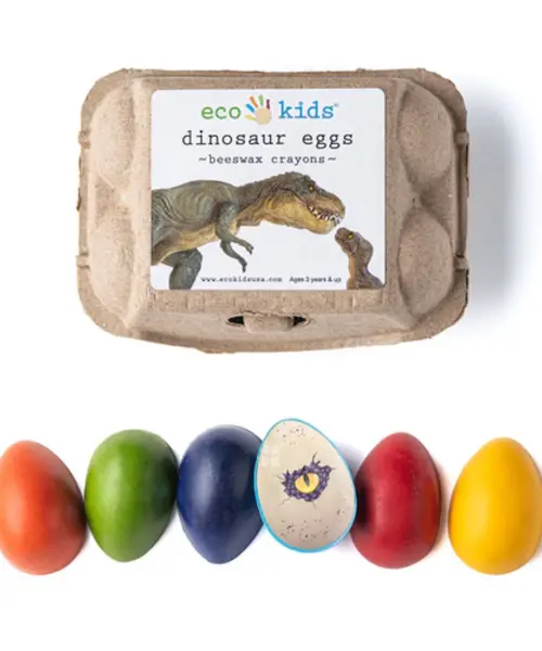Easter Dinosaur Egg Beeswax Crayons