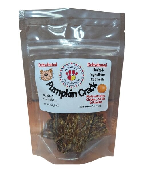Pumpkin Crack & Cat Nip Cat Treats  - Veronica's Doggie Delights