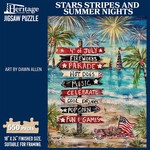 Stars Stripes and Summer Nights 550 Piece Puzzle - Heritage Puzzle
