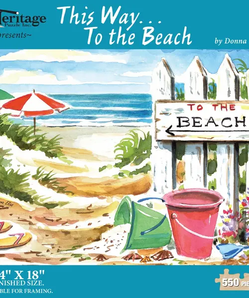 "This Way"...To the Beach 550 Piece Puzzle