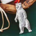 Standing Bear Ornament - House of Morgan Pewter