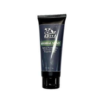 Toothpaste Tallow Floride free Oil Cleansing & Polishing - Adiya God's Treasure Beef Tallow & Teas
