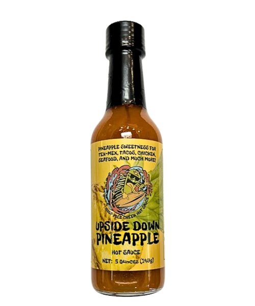 Upsidedown Pineapple Hot Sauce 5oz - Hoop Pole Creek Hot Sauce