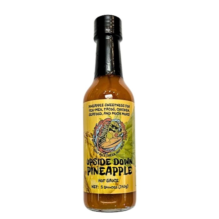 Upsidedown Pineapple Hot Sauce 5oz - Hoop Pole Creek Hot Sauce