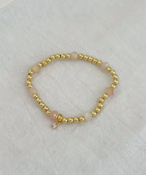 Shayla Stretch Bracelet 4mm Sugar - AnnaBanana