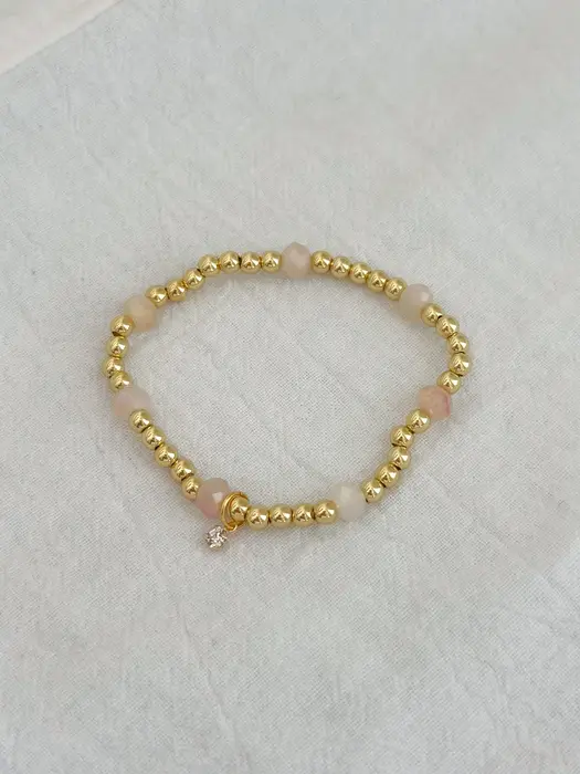 Shayla Stretch Bracelet 4mm Sugar - AnnaBanana