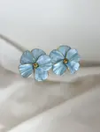 Poppy Statement Studs Sky Blue - AnnaBanana