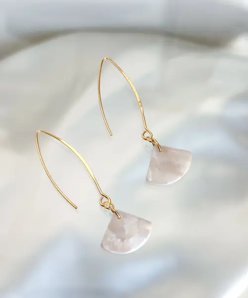 Mary Drop Earrings Pearl - AnnaBanana