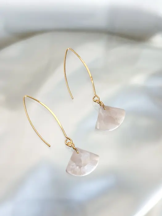 Mary Drop Earrings Pearl - AnnaBanana