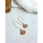 Maggie Drop Earrings Copper Marble - AnnaBanana