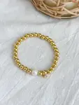 Taylor Stretch Bracelet 6-8mm Gold - AnnaBanana