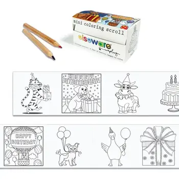 Mini Coloring Scroll - Eco Kids - Birthday