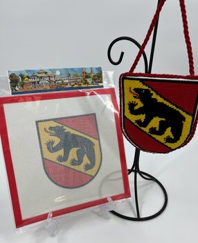 New Bern Bear Needlepoint Canvas Only- Made in NC Mercantile