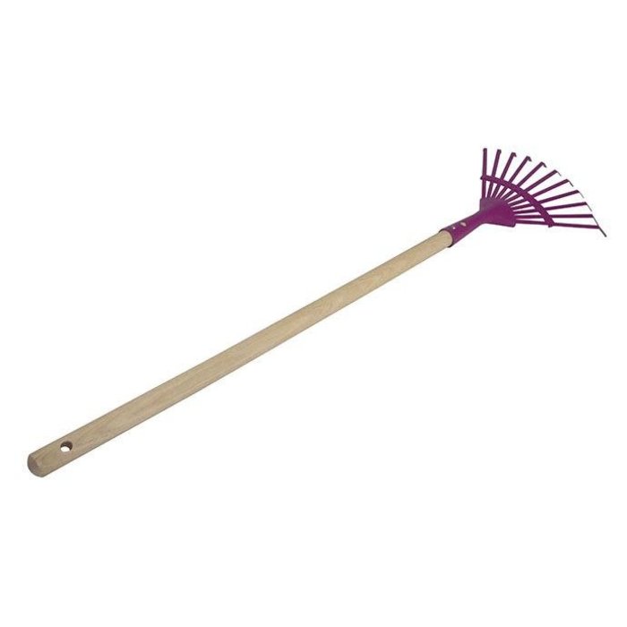 Tool Kids Leaf Rake Wood Handle