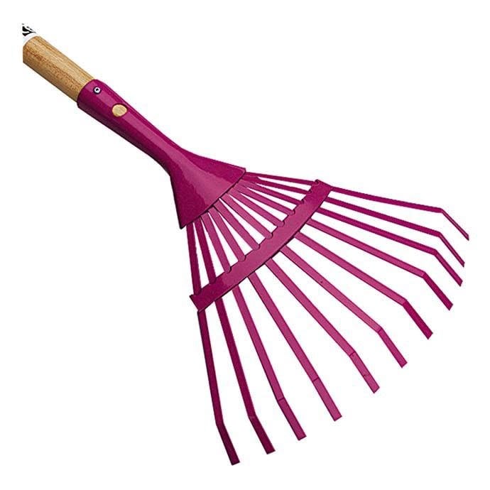 Tool Kids Leaf Rake Wood Handle