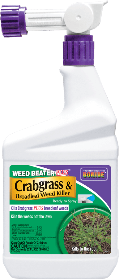 Weed Beater Plus + Crabgrass Weed Killer 1Qt RTS Herbicide Bonide