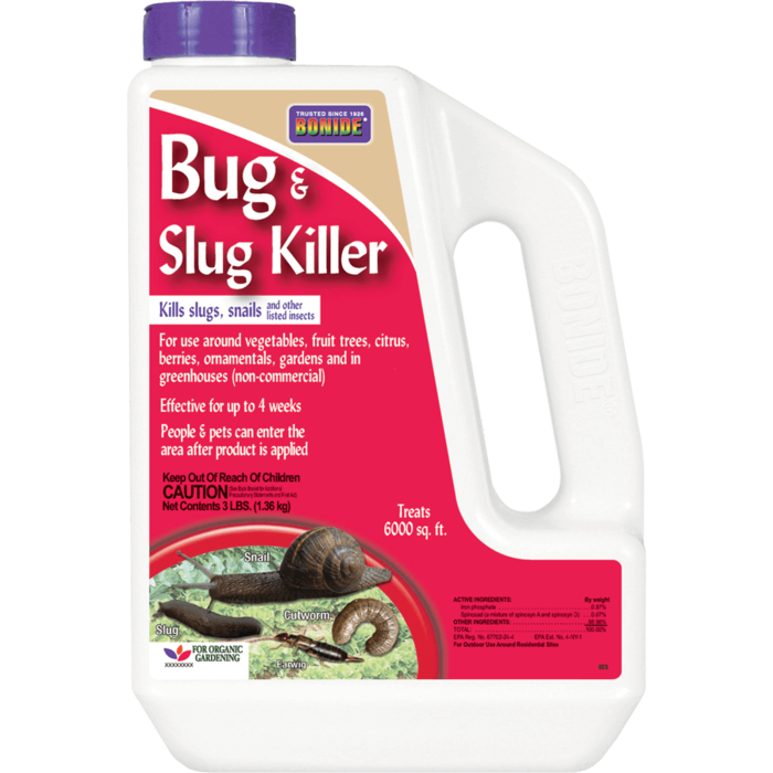 Bug & Slug Killer 3Lb Jug Insecticide Bonide