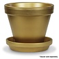 Pot 4" Glazed Standard Gold