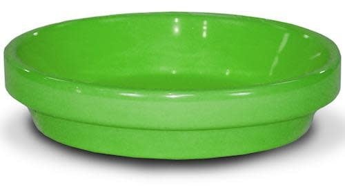 Saucer 4" Glazed Brt Green