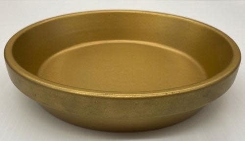 Saucer 4" Glazed Gold