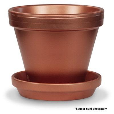 Pot 4" Glazed Standard Copper