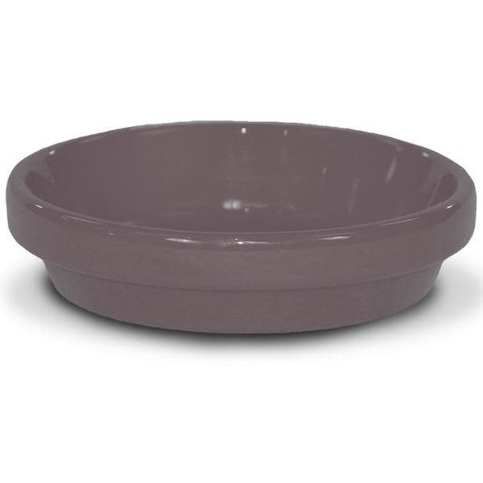 Saucer 4" Glazed Putty Grey