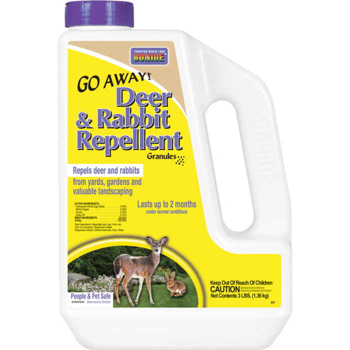 Go Away Deer & Rabbit Repellent 3Lb Granules Bonide