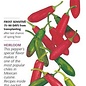 Seed Veg Pepper Chile Serrano Heirloom - Capsicum annuum