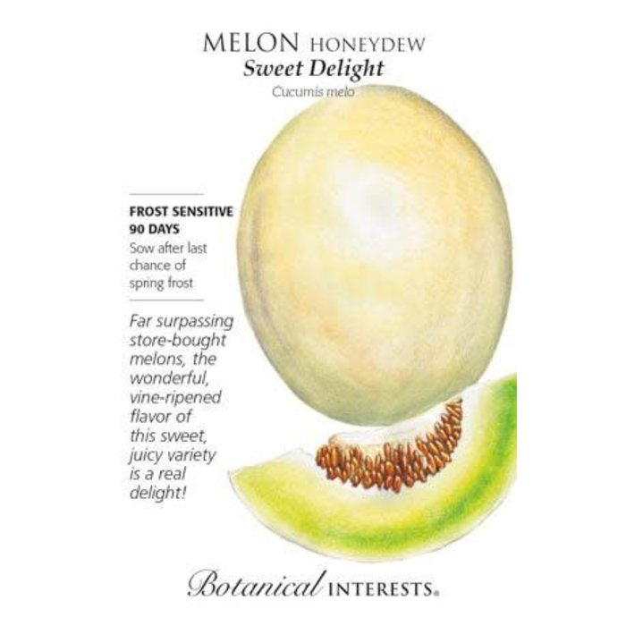 Seed Veg Melon Honeydew Sweet Delight - Cucumis melo