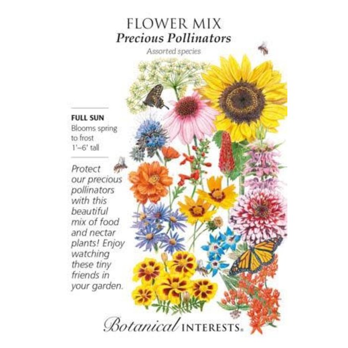 Seed Flwr Flower Mix Precious Pollinators - Assorted species