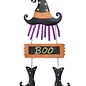 Halloween Sign Witch Boo 11x24 Metal