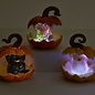 Halloween Statuary/Figurine Pumpkin Light-up Ghost/Cat/Mummy 3x3x4 Asst