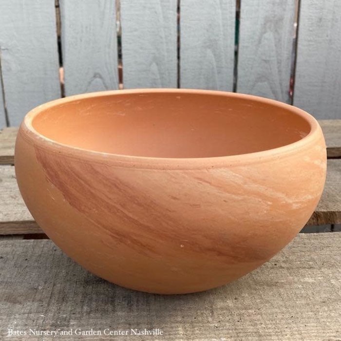 Pot Luna Low Bowl 7.5" Light Marble Terracotta