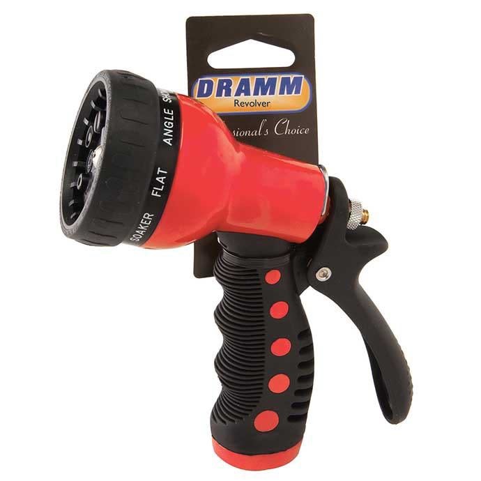 Dramm Revolver 9 Position Spray Nozzle Red Carded