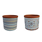 Pot Thebes Taper Asst Colors & Designs 5x5 Terracotta
