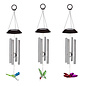 Wind Chime Drgfly/Hbird/Btrfly Asst Solar 23.5"H