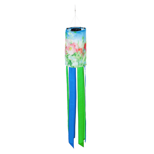 Windsock Cheerful Floral Solar Motion