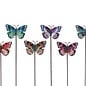 Plant Pick / Garden Stake Butterfly Asst Metal 23H