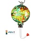 Bird Feeder Hummingbird Marble Design Glass Orb/Ball 4x12 Green/Yellow