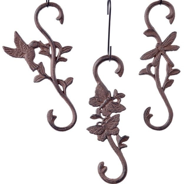 M30-Plant Stands /Hooks /Brackets S-Hook Rustic Assorted Styles Cast Iron -  Bates Nursery & Garden Center