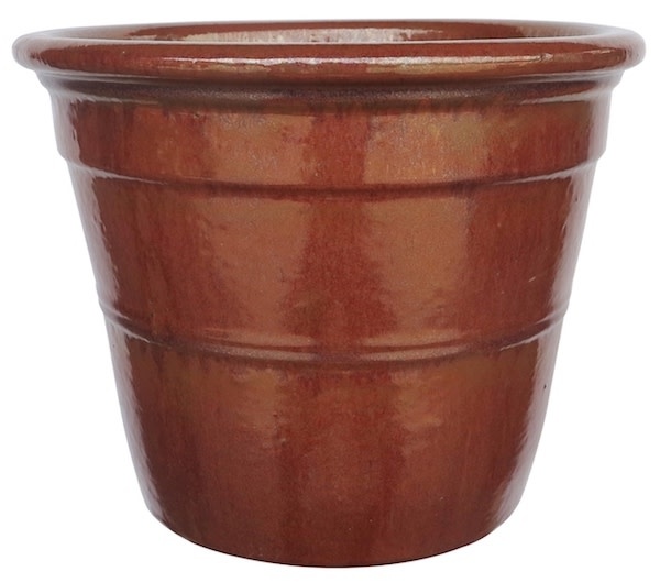 Pot Sedona Taper w/Lip & Rings Lrg 15x12  Asst