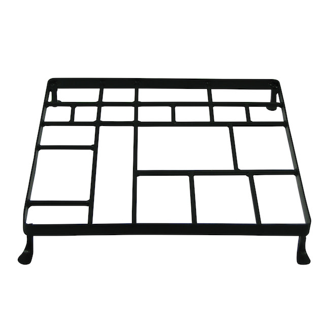 Plant Stand Mondrian Square Lrg 14x2 Black Metal