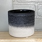 Pot Jasper 2-Tone Cylinder Lrg 6x5 Textured Black & White