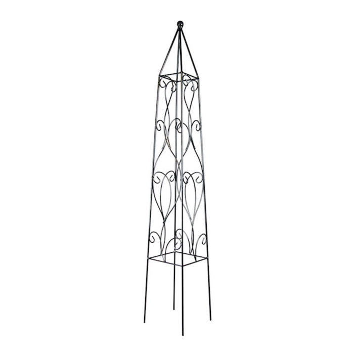 48" Obelisk Wisteria Black