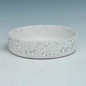 Pot/Low Bowl/Dish White Speckled/Mosaic Sml 8x2 Cement