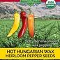 Seed Pepper Hot Hungarian Wax Heirloom Organic - Capsicum annuum