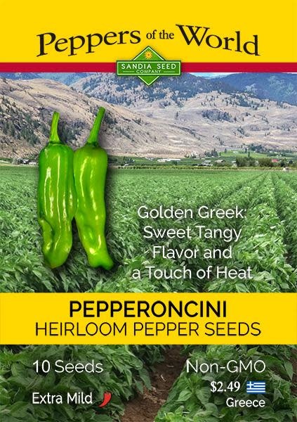 Seed Pepper Pepperoncini Golden Greek Heirloom - Capsicum annuum