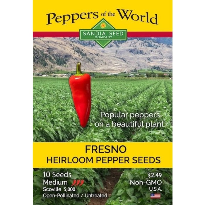 Seed Pepper Fresno Heirloom - Capsicum annuum